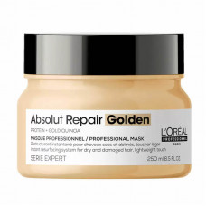 Маска с золотой текстурой для восстановления поврежденных волос Absolut Repair Gold, 250 мл